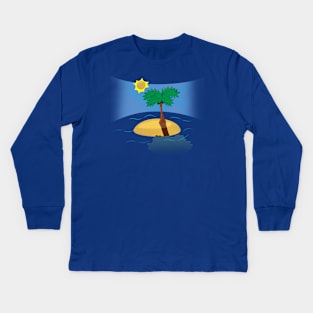 Uninhabited island Kids Long Sleeve T-Shirt